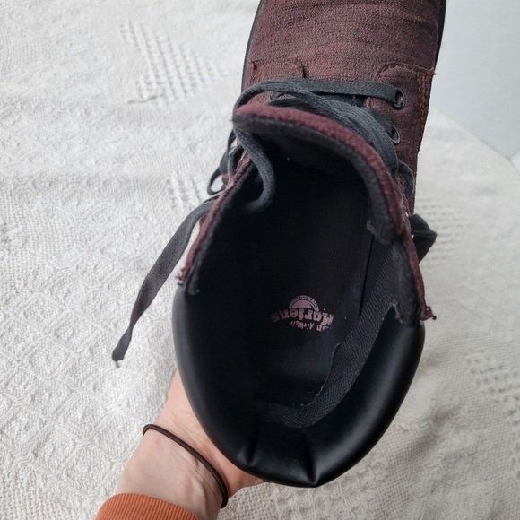 Dr, Marten MAELLY Lace-up Padded Ankle Lightweight Casual High Top -Burgundy - Picture 8 of 10